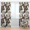 Designart 84-in x 52-in Multicolour Traditional Blackout Curtain Panel