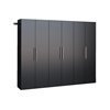 Prepac HangUps 90-in x 72-in Black Composite Wood - Storage Set J (3-Pack)