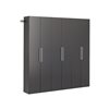 Prepac HangUps 72-in x 72-in Black Composite Wood - Storage Set C (3-Pack)