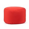 Gouchee Home Soleil Modern Red Synthetic Round Ottoman
