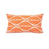 Bozanto Chevron Orange Rectangular Throw Pillow