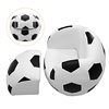 CASAINC 10-in Black Soccer Ball-Shaped Upholstered Kids Accent Chair with Ottoman