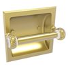 Allied Brass Pacific Grove Recessed Double Post Toilet Paper Holder in Satin Brass