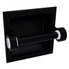 Allied Brass Pacific Grove Matte Black Recessed Double Post Toilet Paper Holder