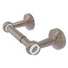 Allied Brass Pacific Beach Antique Pewter Wall Mount Double Post Toilet Paper Holder with Twisted Accents