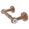 Allied Brass Pacific Beach Brushed Bronze Wall Mount Double Post Toilet Paper Holder with Twisted Accents