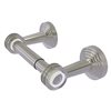Allied Brass Pacific Beach Satin Nickel Wall Mount Double Post Toilet Paper Holder with Dotted Accents