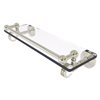 Allied Brass Pacific Grove Polished Nickel 16-in Wall Mounted Bathroom Gallery Glass Shelf with Dotted Accents