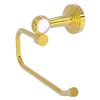 Allied Brass Pacific Beach Polished Brass Wall Mount Single Post Toilet Paper Holder with Twisted Accents