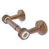 Allied Brass Pacific Beach Brushed Bronze Wall Mount Double Post Toilet Paper Holder with Dotted Accents