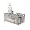 Mind Reader 9.38-in W x 7.5-in H x 15.38-in D Silver Metal Mesh Storage with Slide-Out Drawer