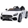Aosom White 12 V Mercedes Electric Kids Ride-On Car