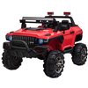 Aosom 12 V Red Police Truck Electric Kids Ride-On Car