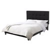 CorLiving Ellery Full Size Fabric Tufted Panel Bed - Black
