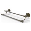 Allied Brass Que New 24-in Antique Brass Wall Mounted Double Towel Bar
