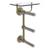 Allied Brass Que New Wall Mount Double Post Toilet Paper Holder - Antique Brass