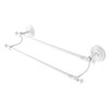 Allied Brass Que New 36-in Matte White Wall Mounted Double Towel Bar