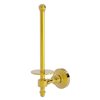 Allied Brass Retro Wave Polished Brass Wall Mount Single Post Toilet Paper Holder