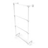 Allied Brass Waverly Place 4 Tier 30-in Ladder Towel Bar with Grooved Detail - Matte White