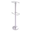 Allied Brass Satin Chrome Freestanding Two Roll Toilet Tissue Stand