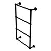 Allied Brass Waverly Place Matte Black 4 Tier 36-in Ladder Towel Bar with Twisted Detail