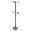 Allied Brass Freestanding Two Roll Toilet Tissue Stand in Brushed Bronze