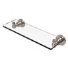 Allied Brass Washington Square Antique Pewter Collection 16-in Glass Vanity Shelf with Bevelled Edges