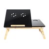 Mind Reader 21.25-in Black Traditional Adjustable Flip Top Lap Desk