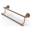 Allied Brass Washington Square Brushed Bronze 24-in Double Towel Bar