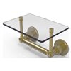 Allied Brass Washington Square Satin Brass Wall Mount Double Post Toilet Paper Holder