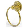 Allied Brass Prestige Que New Polished Brass Wall Mount Towel Ring