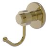 Allied Brass Mercury 1-hook Unlacquered Brass Towel Hook