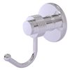 Allied Brass Mercury 1-hook Polished Chrome Towel Hook with Grooved Accents