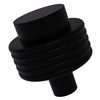 Allied Brass Matte Black Finish Geometric and Traditional 1-1/2-in Cabinet Knob