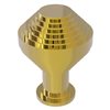 Allied Brass Geometric Traditional Designer Cabinet Knob in Polished Brass