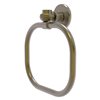 Allied Brass Continental Antique Brass Wall Mount Towel Ring with Twisted Accents