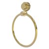 Allied Brass Venus Unlacquered Brass Wall Mount Towel Ring with Dotted Accents