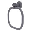 Allied Brass Continental Matte Grey Wall Mount Towel Ring with Grooved Accents