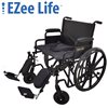Ezee Life Black Foldable Wheelchair with Seat Belt