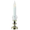 Northlight Pre-Lit White and Gold LED Flickering Window Christmas Candle Lamp