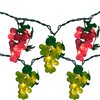 Northlight Red and Green Grape Cluster String 100 Clear Mini Lights for Indoor and Outdoor 