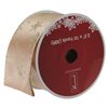 Northlight 2.5-in x 30-ft Gold Sparkling Stars Christmas Wired Craft Ribbon