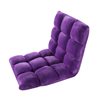 Velago Clam Modern Purple Plush Floor Chair