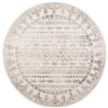 Safavieh Tulum Otero 5-ft x 5-ft Ivory/Grey Round Indoor Distressed/Overdyed Bohemian/Eclectic Area Rug