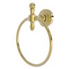 Allied Brass Retro Wave Unlacquered Brass Wall Mount Towel Ring