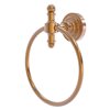 Allied Brass Retro Dot Brushed Bronze Wall Mount Towel Ring