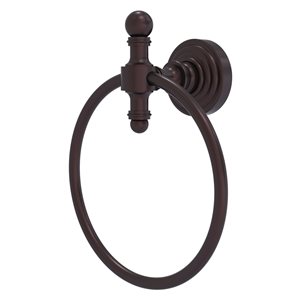 Allied Brass Retro Wave Antique Bronze Wall Mount Towel Ring