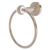 Allied Brass Pacific Beach Antique Pewter Wall Mount Towel Ring with Twisted Accents