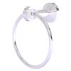 Allied Brass Pacific Beach Polished Chrome Wall Mount Towel Ring with Dotted Accents