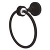 Allied Brass Pacific Grove Oil Rubbed Bronze Wall Mount Towel Ring with Dotted Accents